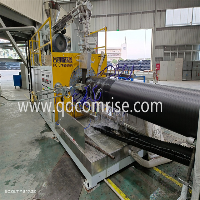 Hdpe Solid Wall Winding Pipe Machine Para sa Customer ng Unite State