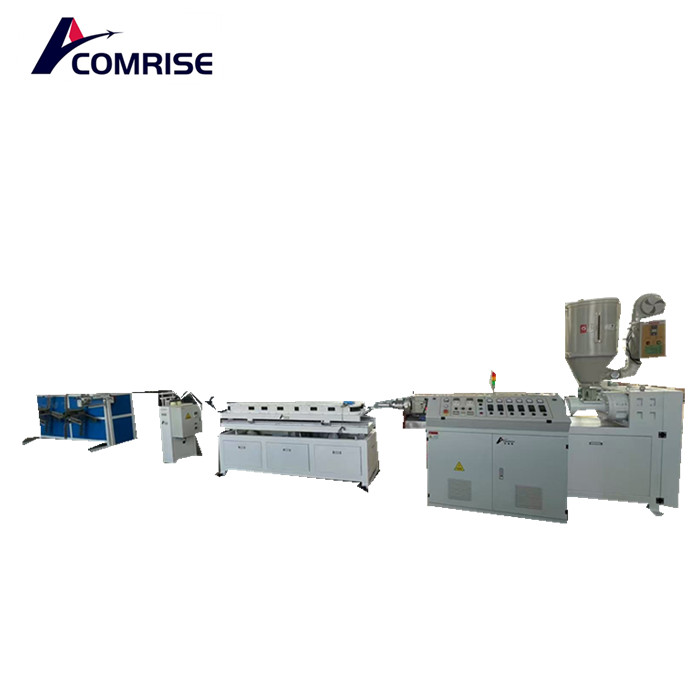 Ang mataas na bilis ng solong pader corrugated pipe machine manufacturing nakumpleto