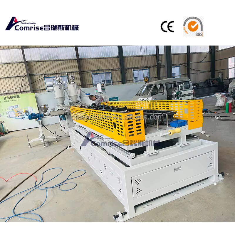 Double wall corrugated pipe extrusion line line
