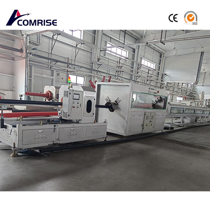 Tatlong PE pipe machine ay na -install sa pabrika ng customer