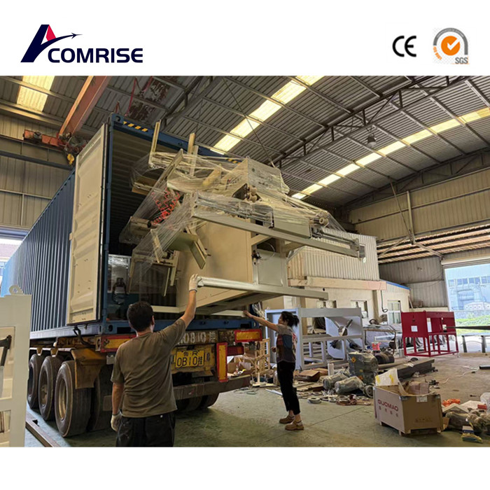 Solong pader corrugated pipe machine at pe pipe machine na ipinadala sa Kazakhstan