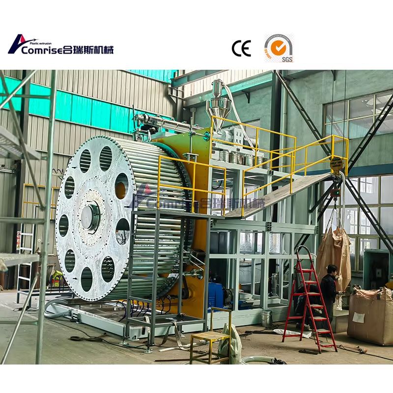 Hollow Wall Spiral Winding Pipe Production Line para sa Pagpapadala