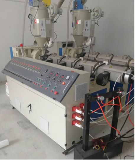 75-90mm Sariwang Air Double Wall Corrugated Pipe Extrusion Production Line