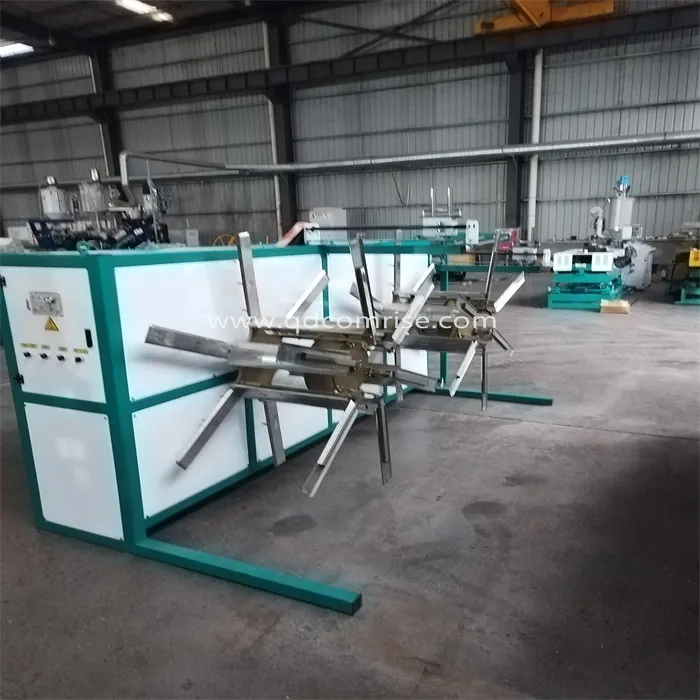 Corrugated pipe extrusion line