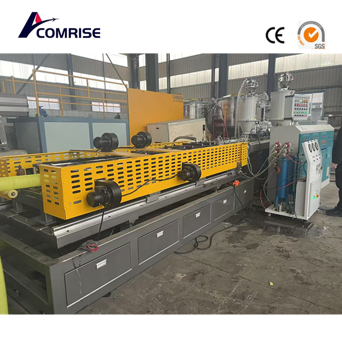 Double wall corrugated pipe making machine
