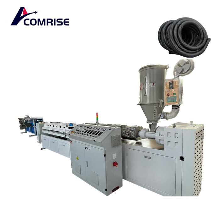 Single wall corrugated pipe production line